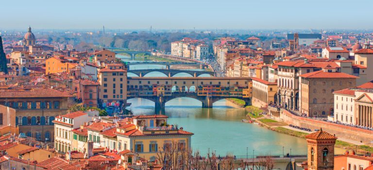 Arno River In Italy